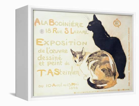 Exposition a La Bodiniere..., Poster Advertising an Exhibition of New Work, 1894-Théophile Alexandre Steinlen-Framed Premier Image Canvas