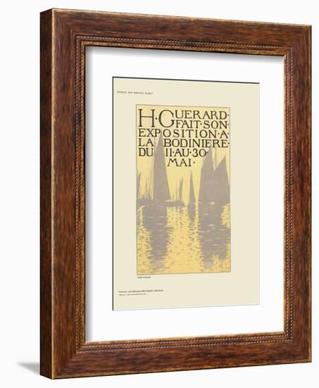 Exposition a La Bodiniere-Henri Guerard-Framed Collectable Print