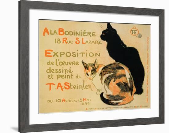 Exposition at Bodiniere-Théophile Alexandre Steinlen-Framed Art Print