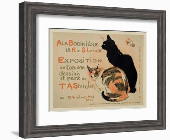 Exposition at Bodiniere-Théophile Alexandre Steinlen-Framed Art Print