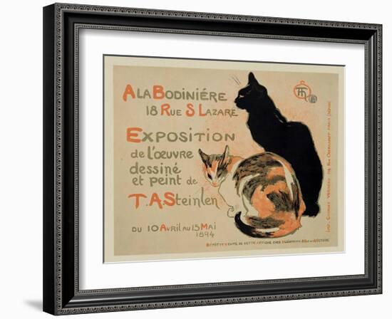 Exposition at Bodiniere-Théophile Alexandre Steinlen-Framed Art Print