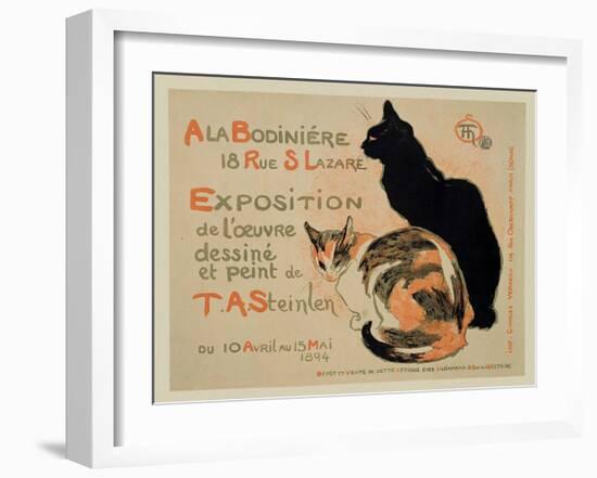 Exposition at Bodiniere-Théophile Alexandre Steinlen-Framed Art Print