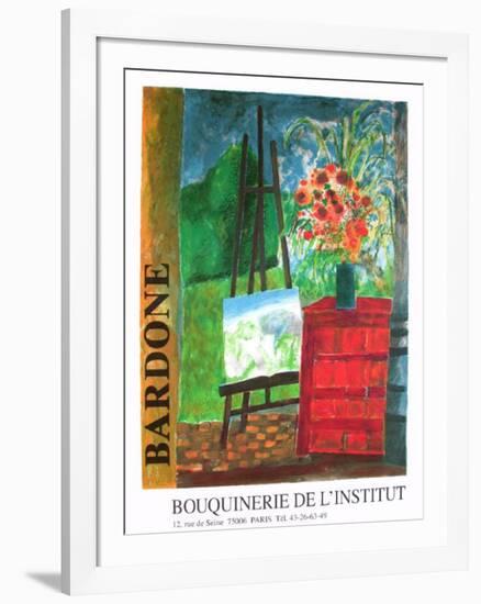 Exposition Bouquinerie De L'Institut-Guy Bardone-Framed Collectable Print