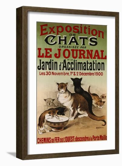 Exposition de Chats, 1900-Roedel-Framed Giclee Print