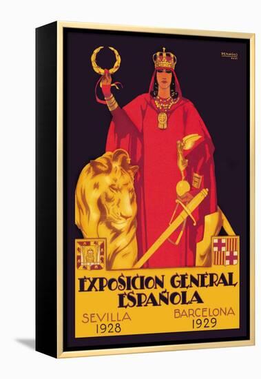 Exposition General Espanola-Rafael de Penagos-Framed Stretched Canvas