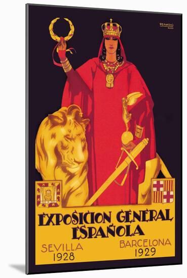 Exposition General Espanola-Rafael de Penagos-Mounted Art Print