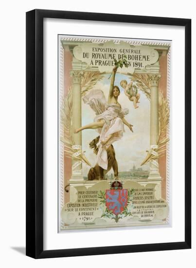 Exposition Generale Du Royaume Di Boheme a Prague En 1891 Poster-Vojtech Hynais-Framed Giclee Print
