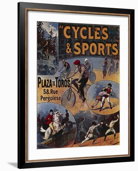 Exposition Internationale Cycles Et Sports-null-Framed Giclee Print