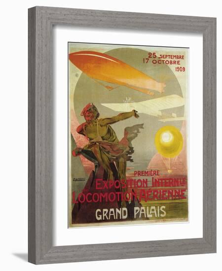 Exposition Internle De Locomotion Aerienne-Ernest Montaut-Framed Art Print