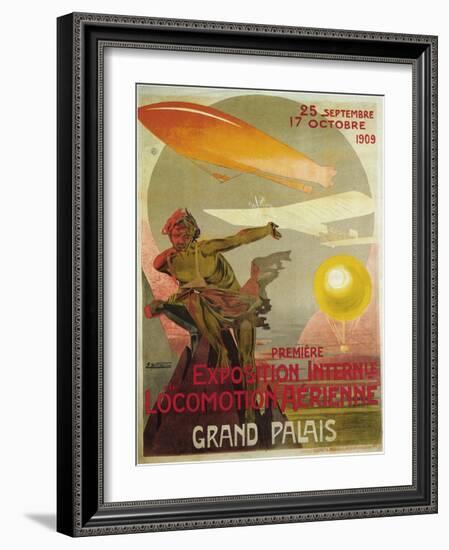 Exposition Internle De Locomotion Aerienne-Ernest Montaut-Framed Art Print