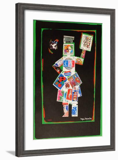 Exposition philatelique-Roger Bezombes-Framed Collectable Print