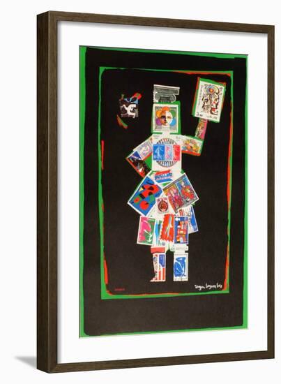 Exposition philatelique-Roger Bezombes-Framed Collectable Print