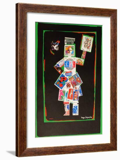 Exposition philatelique-Roger Bezombes-Framed Collectable Print