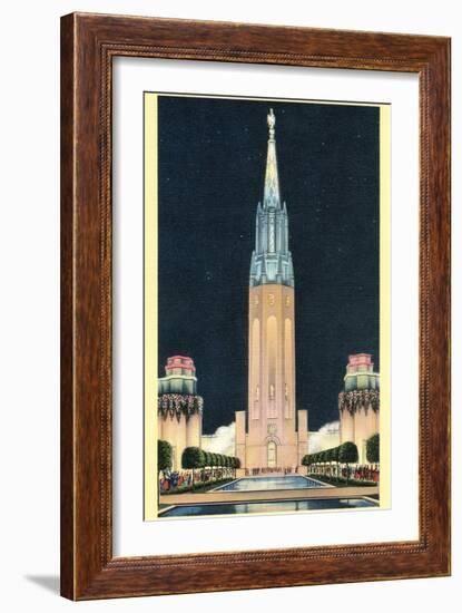 Exposition Tower, San Francisco World's Fair-null-Framed Art Print