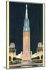 Exposition Tower, San Francisco World's Fair-null-Mounted Art Print