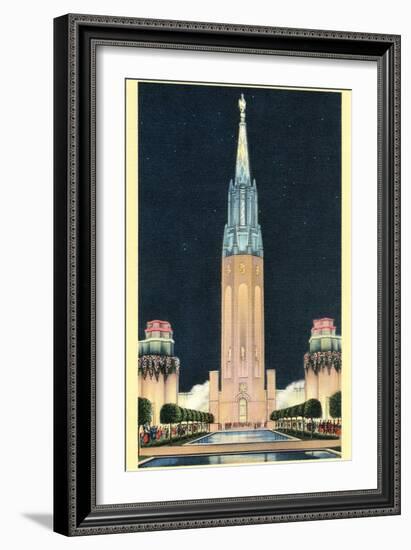 Exposition Tower, San Francisco World's Fair-null-Framed Art Print