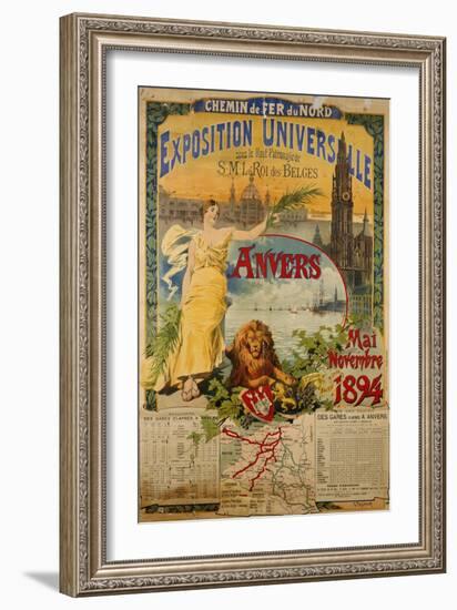 Exposition Universalle, Anvers, 1894-Gustave Fraipont-Framed Giclee Print