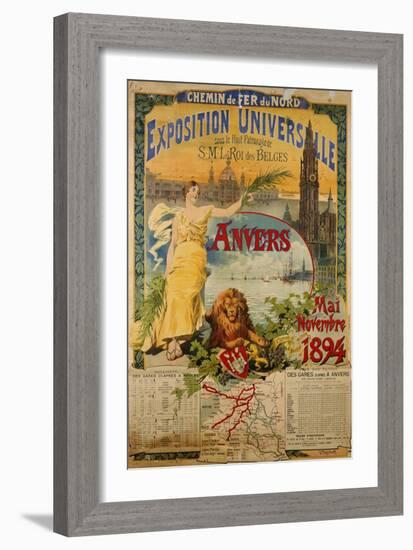 Exposition Universalle, Anvers, 1894-Gustave Fraipont-Framed Giclee Print