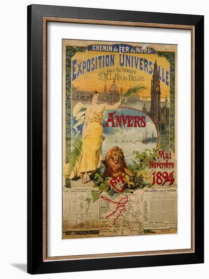 Exposition Universalle, Anvers, 1894-Gustave Fraipont-Framed Giclee Print