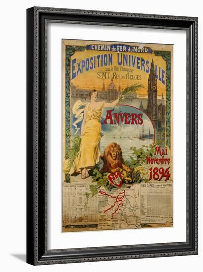 Exposition Universalle, Anvers, 1894-Gustave Fraipont-Framed Giclee Print