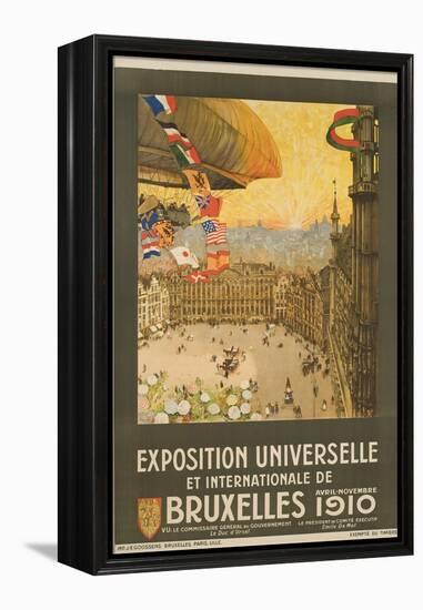 Exposition Universelle Et Internationale De Bruxelles Poster-Henri Cassiers-Framed Premier Image Canvas