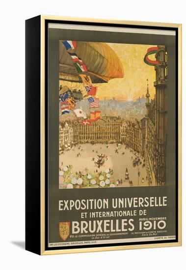 Exposition Universelle Et Internationale De Bruxelles Poster-Henri Cassiers-Framed Premier Image Canvas