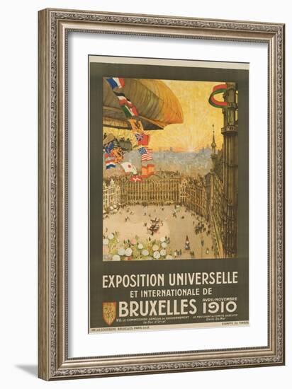 Exposition Universelle Et Internationale De Bruxelles Poster-Henri Cassiers-Framed Giclee Print