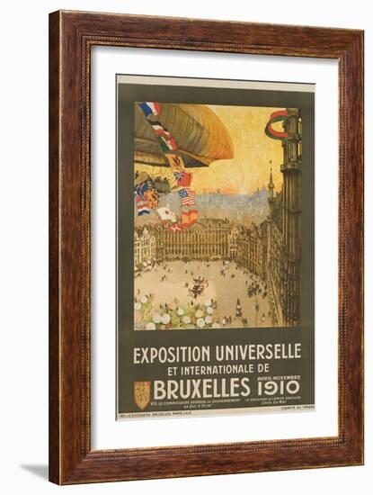 Exposition Universelle Et Internationale De Bruxelles Poster-Henri Cassiers-Framed Giclee Print