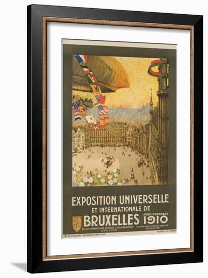 Exposition Universelle Et Internationale De Bruxelles Poster-Henri Cassiers-Framed Giclee Print