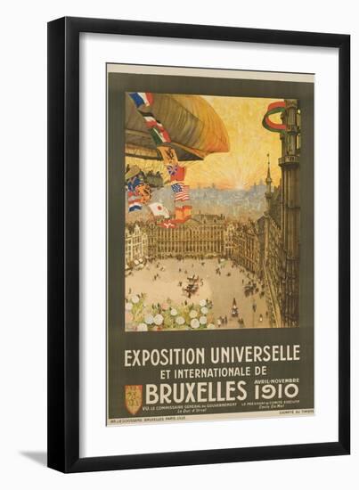 Exposition Universelle Et Internationale De Bruxelles Poster-Henri Cassiers-Framed Giclee Print