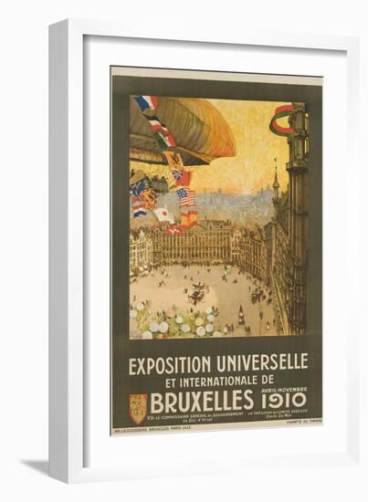 Exposition Universelle Et Internationale De Bruxelles Poster-Henri Cassiers-Framed Giclee Print