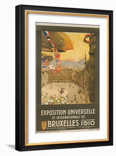Exposition Universelle Et Internationale De Bruxelles Poster-Henri Cassiers-Framed Giclee Print