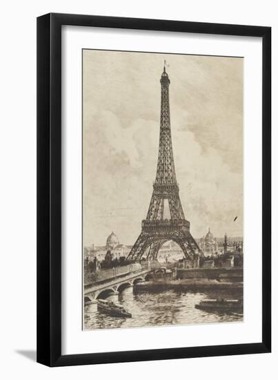 Exposition Universelle et Tour Eiffel-Georges Garen-Framed Giclee Print