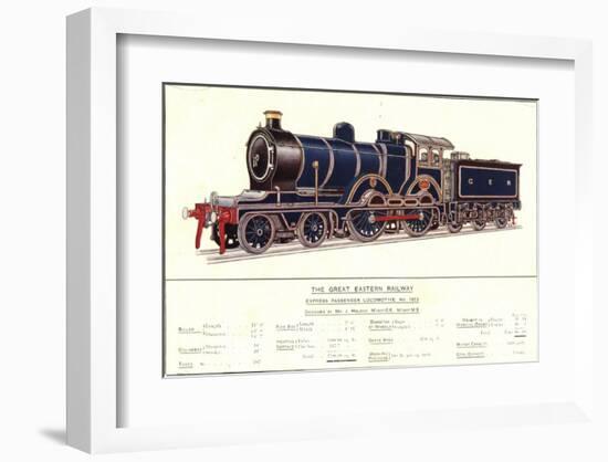 Express Passenger Locomotive, No.1853, Great Eastern Railway-null-Framed Art Print