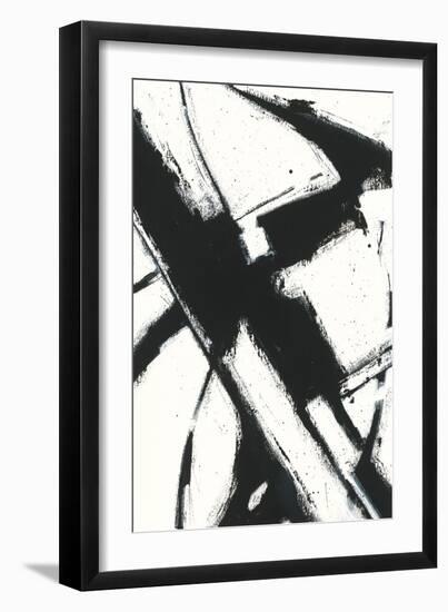 Expression Abstract I White-Shirley Novak-Framed Art Print