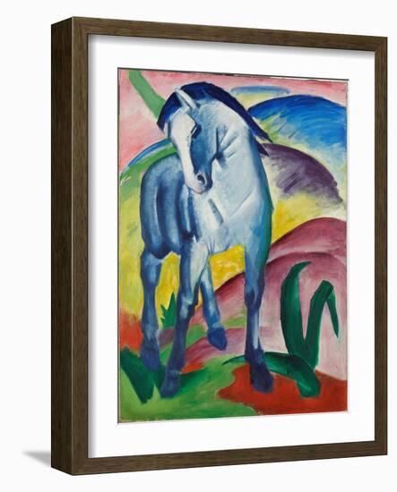 Expressionism - Blue Horse I by Marc, Franz (1880-1916) - Stadtische Galerie Im Lenbachhaus, Munich-Franz Marc-Framed Giclee Print