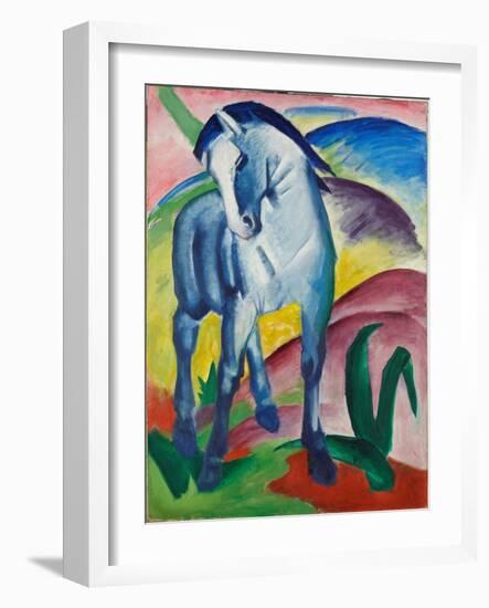 Expressionism - Blue Horse I by Marc, Franz (1880-1916) - Stadtische Galerie Im Lenbachhaus, Munich-Franz Marc-Framed Giclee Print