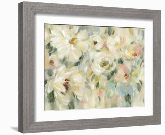 Expressive Pale Floral Crop-Silvia Vassileva-Framed Art Print