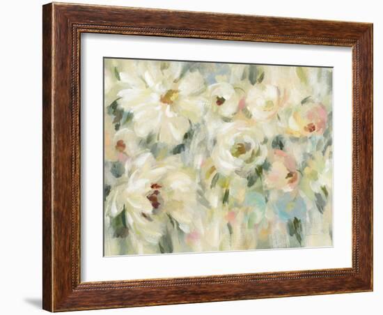 Expressive Pale Floral Crop-Silvia Vassileva-Framed Art Print