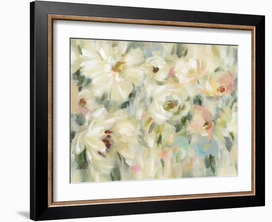 Expressive Pale Floral Crop-Silvia Vassileva-Framed Art Print