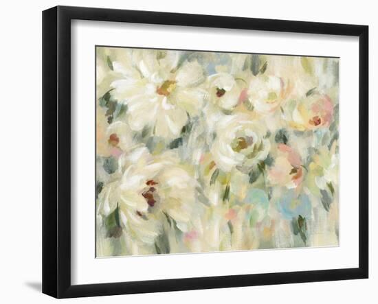 Expressive Pale Floral Crop-Silvia Vassileva-Framed Art Print