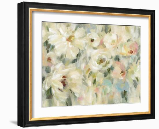 Expressive Pale Floral Crop-Silvia Vassileva-Framed Art Print