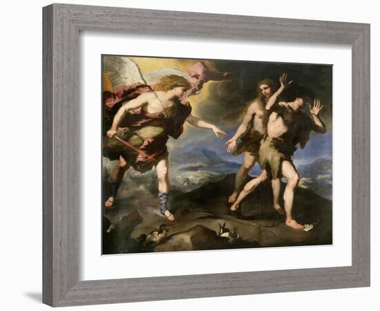 Expulsion from Paradise, Second Half of 17th Century-Luca Giordano-Framed Giclee Print