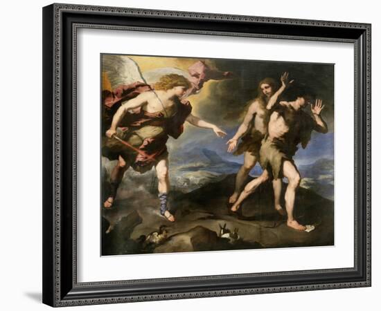 Expulsion from Paradise, Second Half of 17th Century-Luca Giordano-Framed Giclee Print