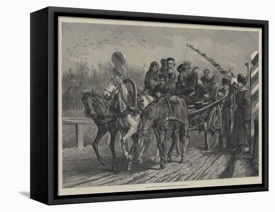 Expulsion of Jews from Eastern Roumelia-Johann Nepomuk Schonberg-Framed Premier Image Canvas