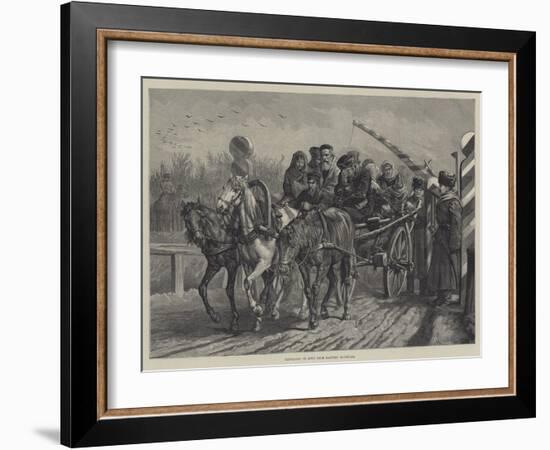 Expulsion of Jews from Eastern Roumelia-Johann Nepomuk Schonberg-Framed Giclee Print