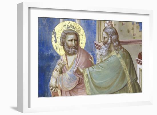 Expulsion of Joachim from the Temple, Detail-Giotto di Bondone-Framed Giclee Print