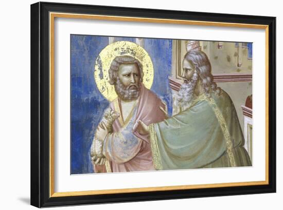 Expulsion of Joachim from the Temple, Detail-Giotto di Bondone-Framed Giclee Print