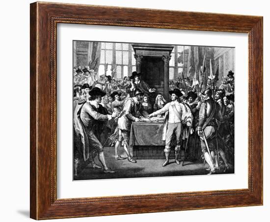 Expulsion of Members by Cromwell, 1653-Benjamin West-Framed Giclee Print