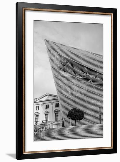 Extension by Daniel Libeskind, Militarhistorische Museum, Dresden, Saxony, Germany-Jon Arnold-Framed Photographic Print